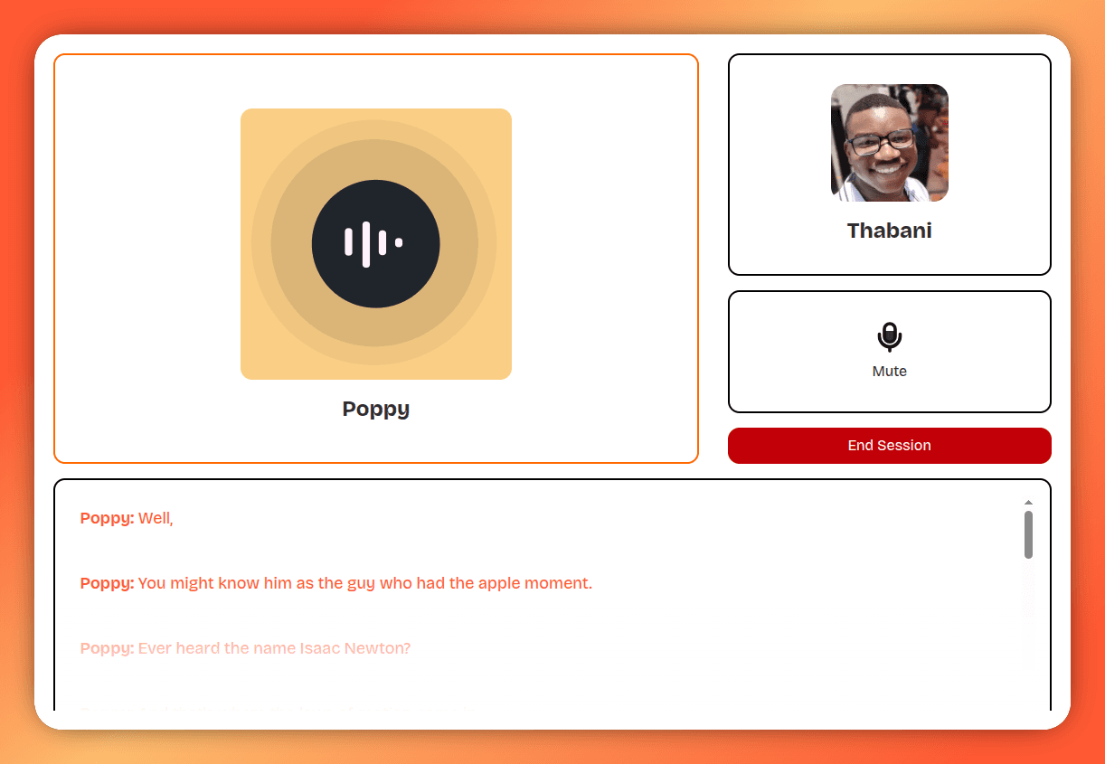 Voice Learning Session